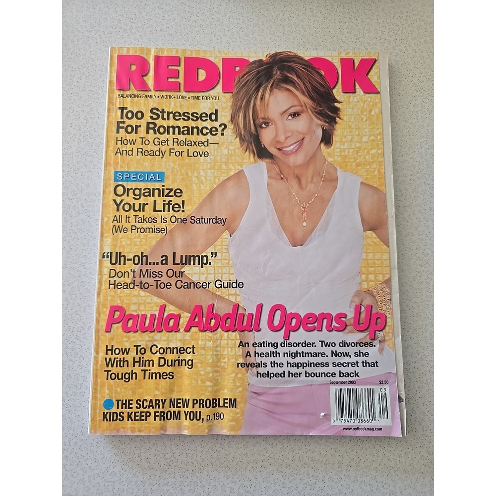Redbook Magazine September 2003 Paula Abdul Cover